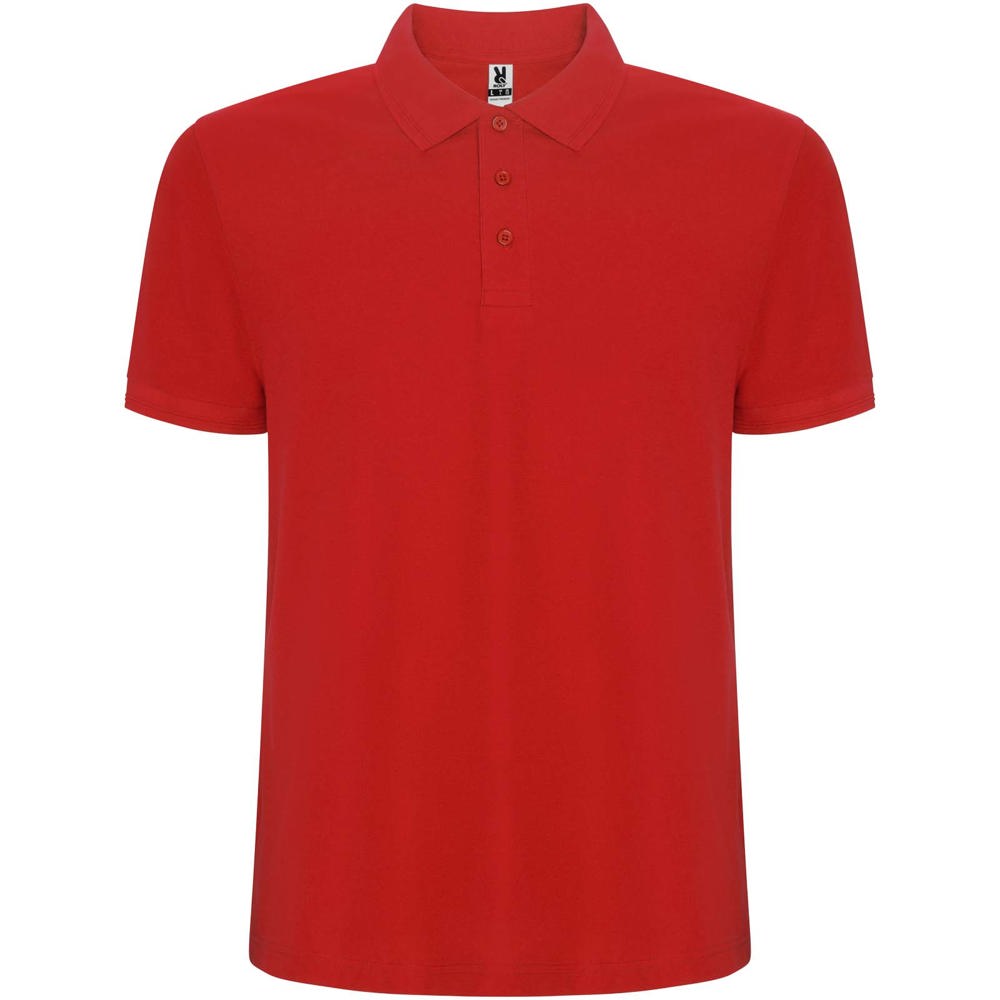 Pegaso Premium 220 g/m² herenpolo met korte mouwen - Rood