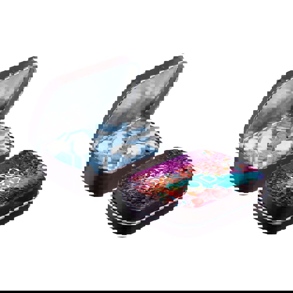 Mini scharnierblikje gevuld met pepermunt - bruin