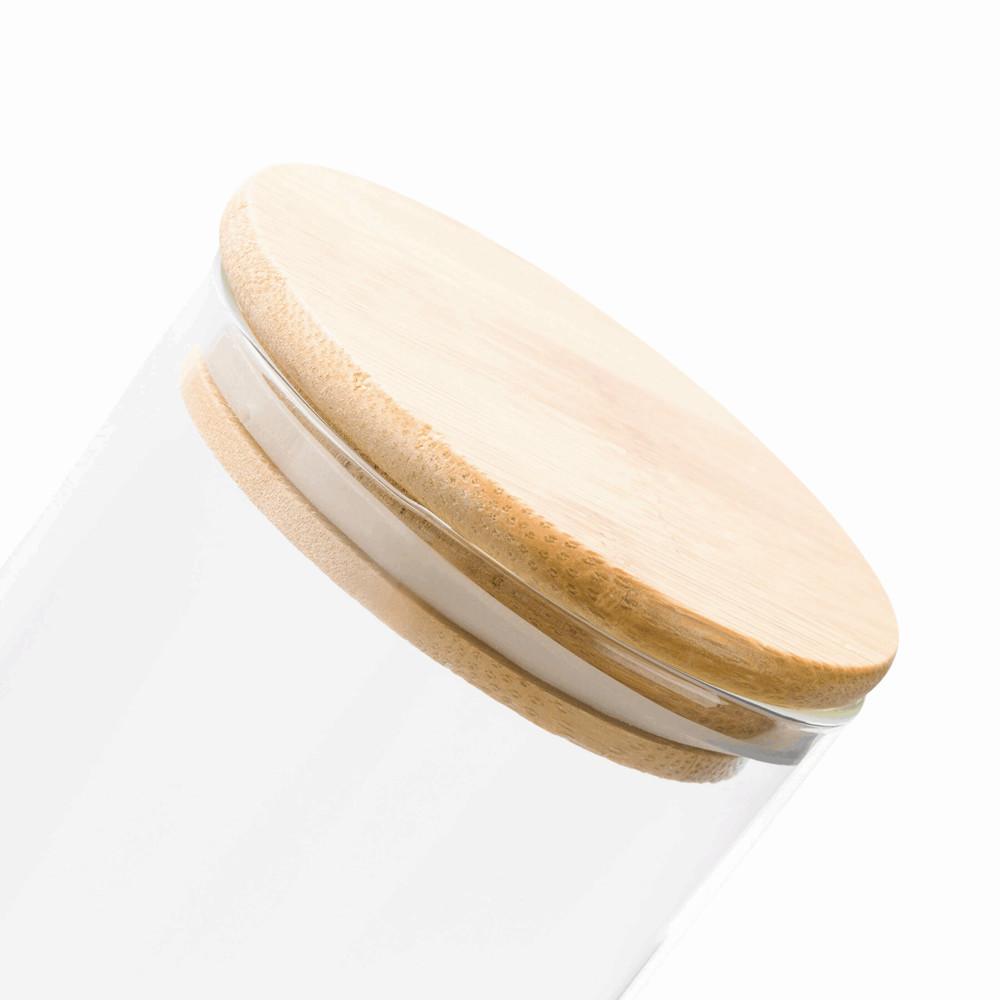 ECO STORAGE L - Glazen voorraadpot, kruiden enz., inhoud ca. 850 ml.