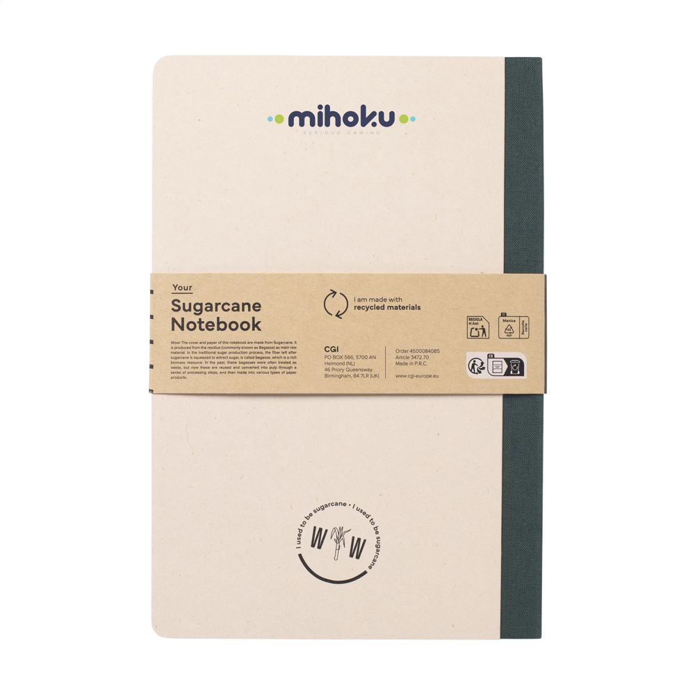 Sugarcane Notebook A5 notitieboek