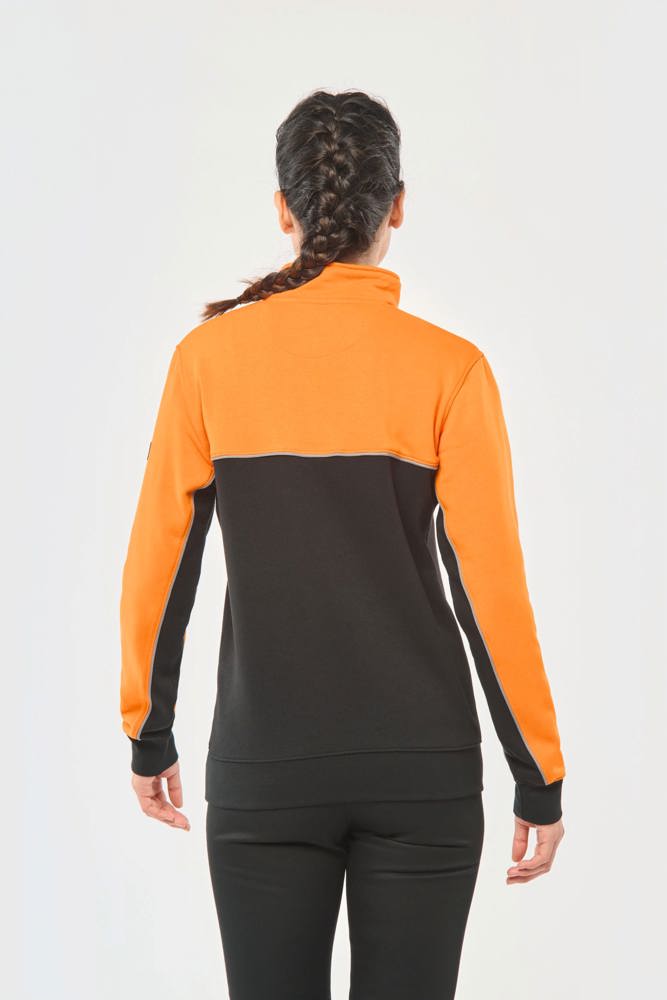 WK404 - Ecologische uniseks sweater met ritskraag
