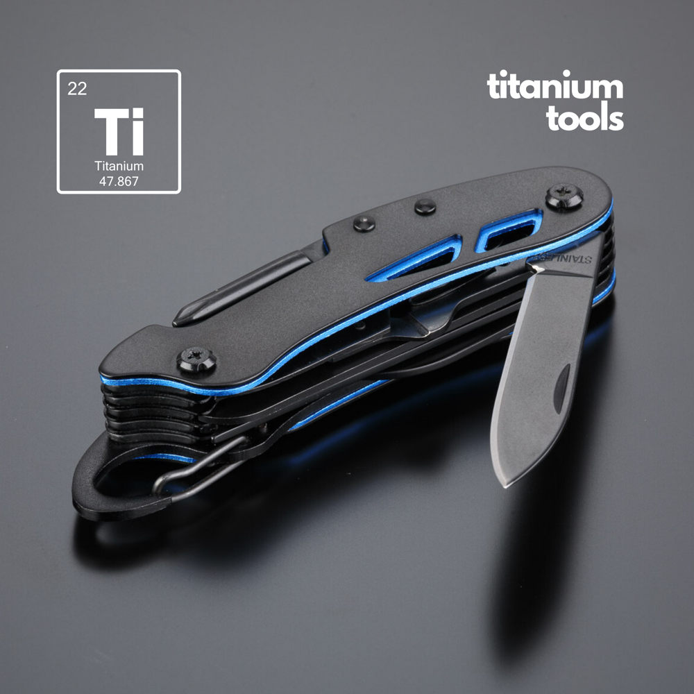 Optima Set II: multitool, zakmes en middelgrote zaklamp