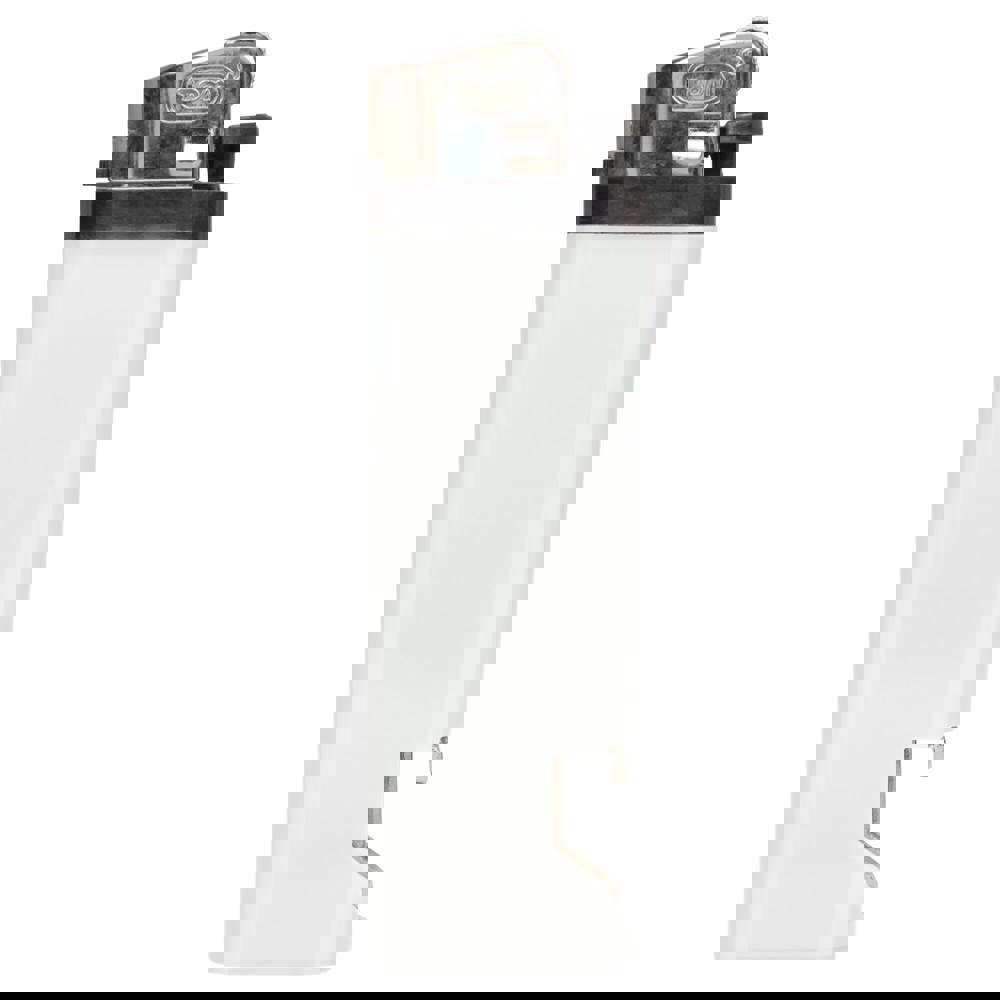 Wegwerpaansteker met flesopener - Wit