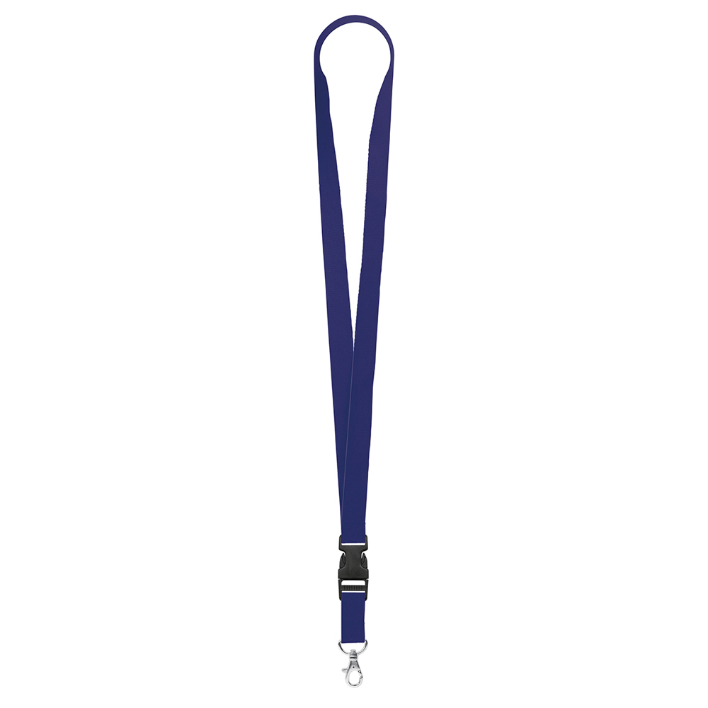 Keycord "standaard", breedte 20 mm - Marineblauw