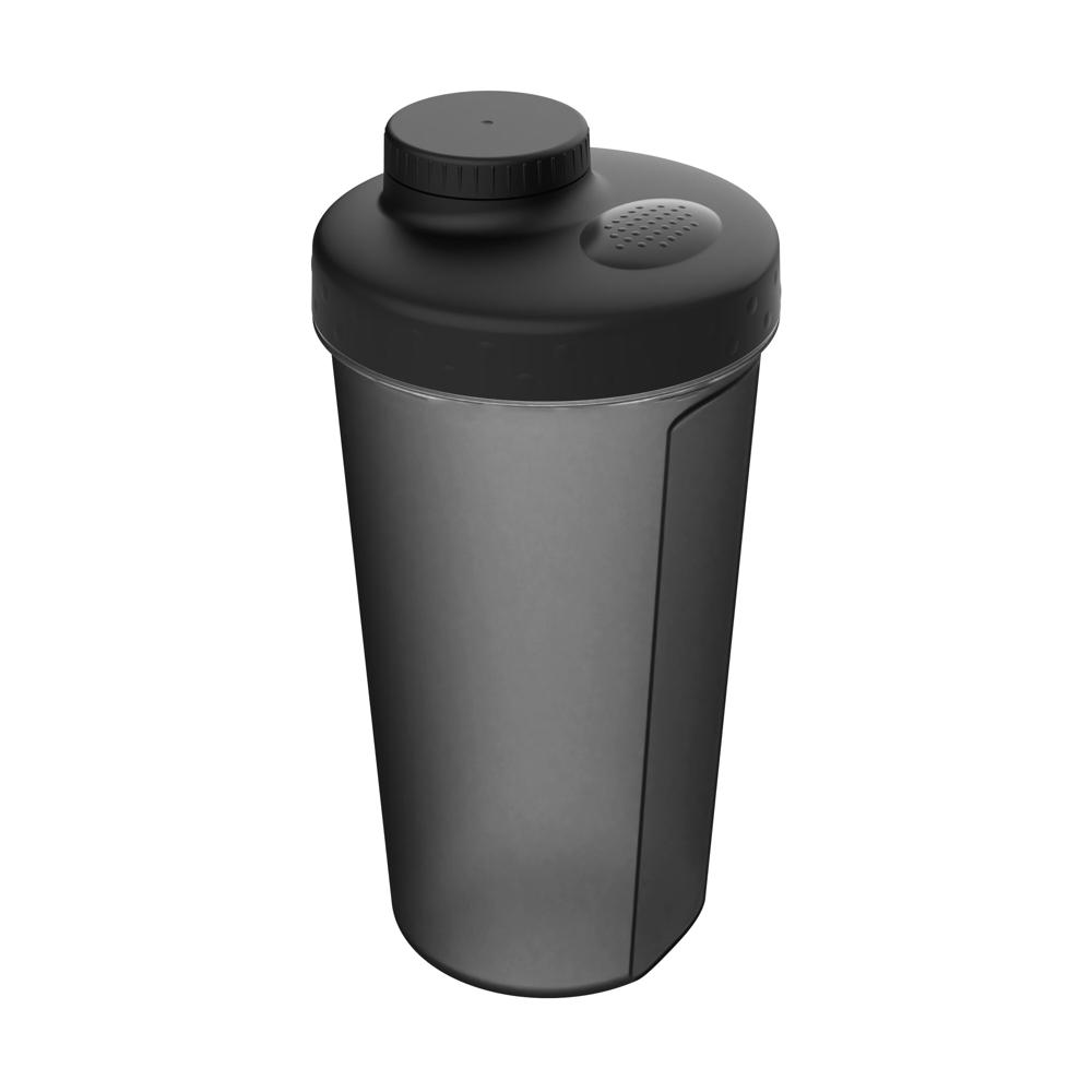 Shaker "Energie", 0,60 l - transparant-grijs/zwart