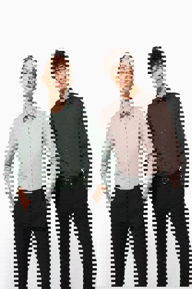 K549C - Overhemd in onderhoudsvriendelijk polykatoen-popeline dames