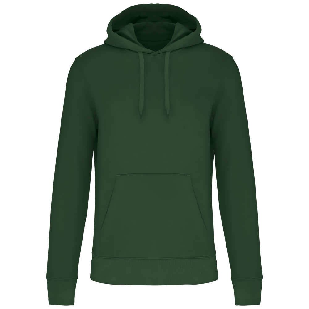 - Ecologische herensweater met capuchon - Forest Green