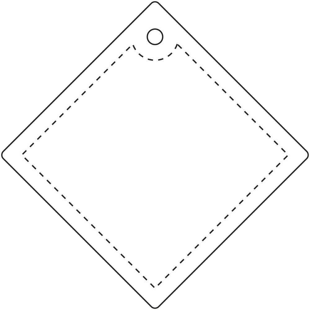RFX™ H-20 grote reflecterende diamant pvc hanger