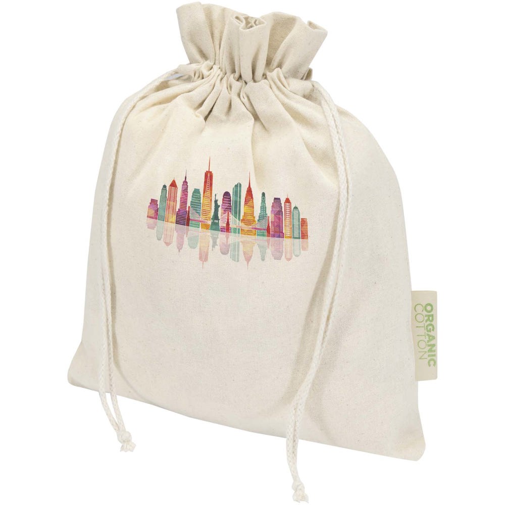 Odisha 140 g/m² OCS biologisch katoenen geschenktas – 30 x 25 cm