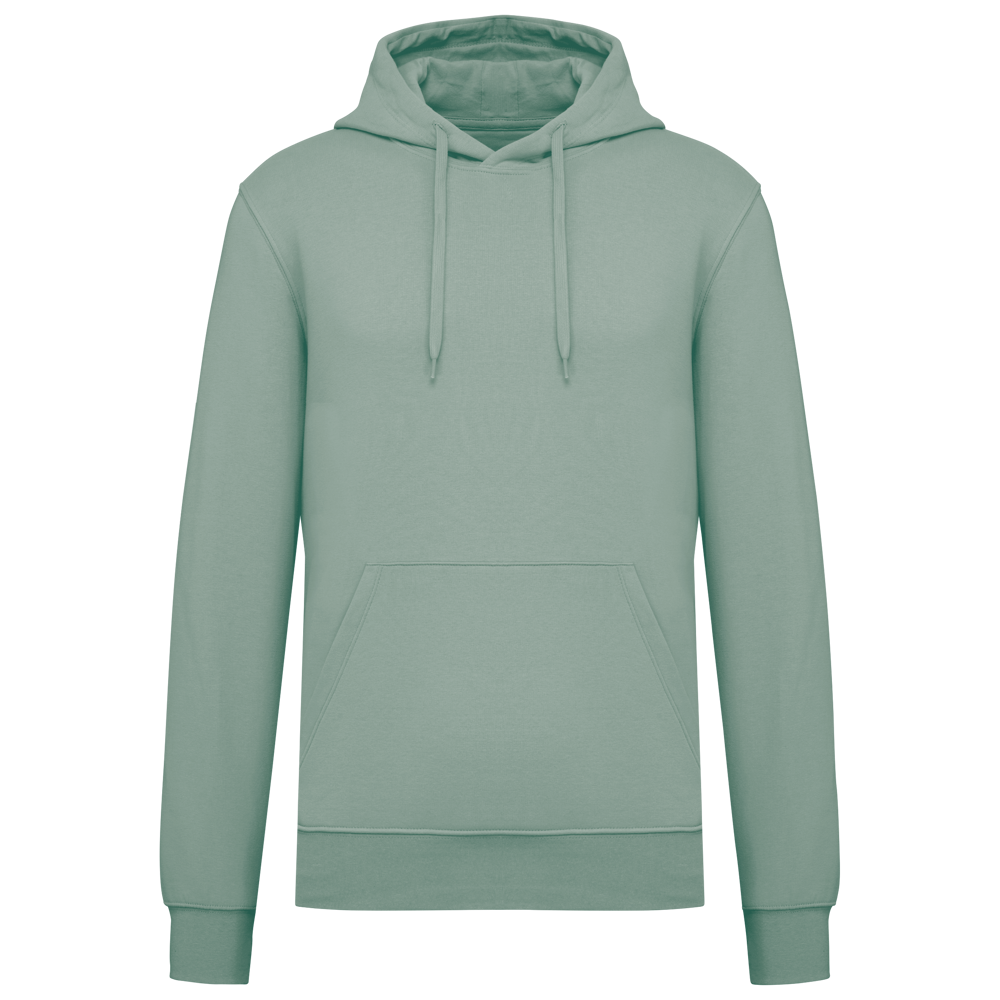 - Ecologische herensweater met capuchon - Sage