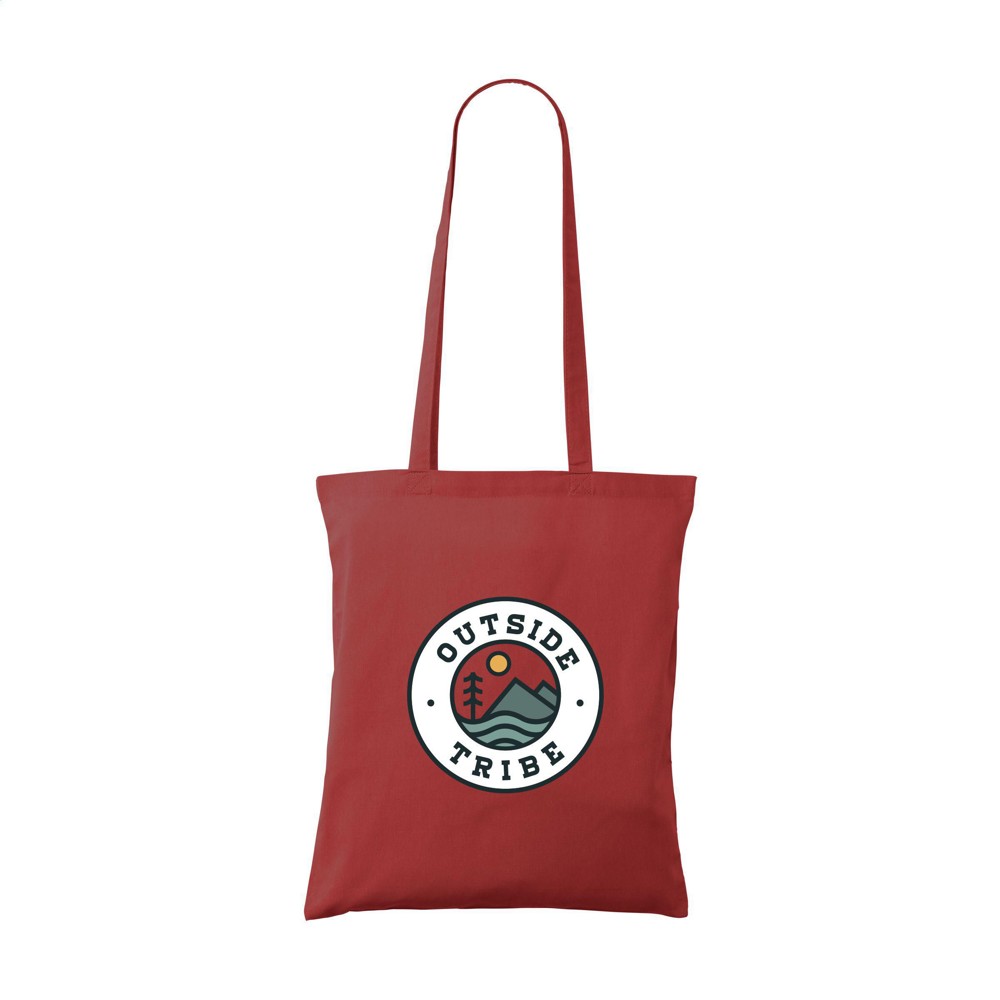 Shoppy Colour Bag (120 g/m²) katoenen tas - rood (± PMS 200C)