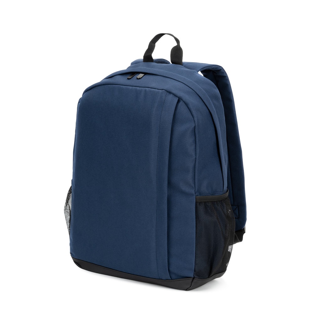 LIVERPOOL. Laptoprugzak van gerecycled polyester met hoge dichtheid, 600D, 15 inch - Blauw