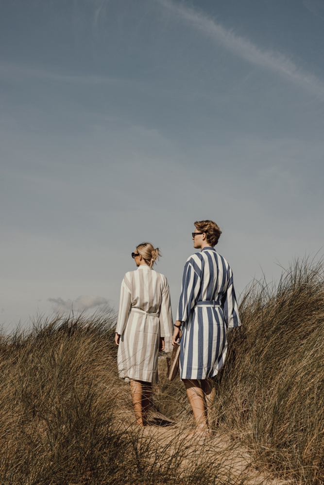 VINGA Ornos GRS katoenen hamam badjas S/M