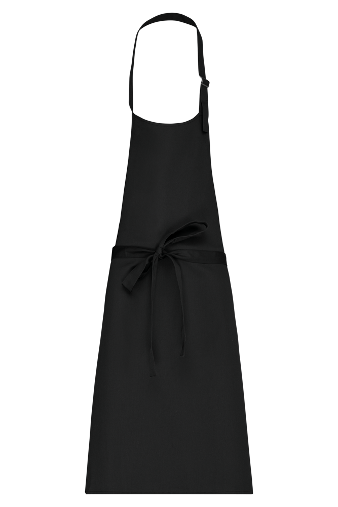 K895 - Katoenen schort zonder zak - Black