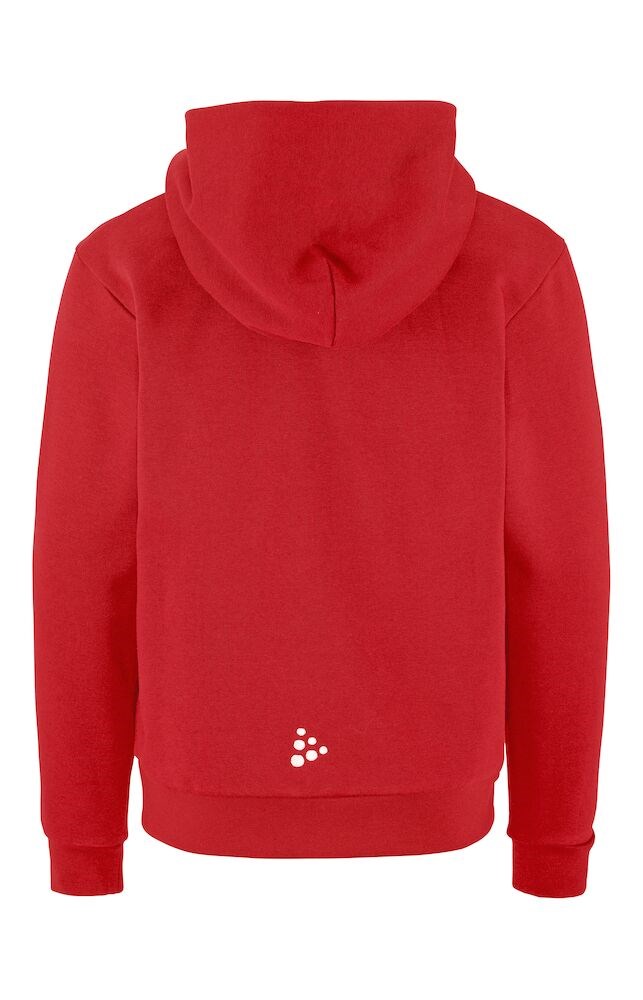 Craft - Community 2.0 Logo FZ Hoodie JR Bright red 134/140