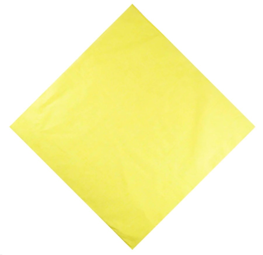 P810 - Bandana carré vierkant - Geel