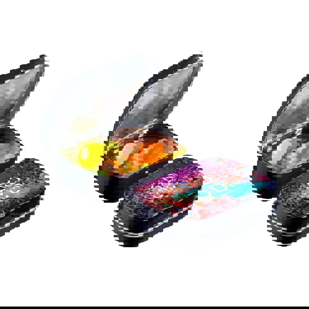 Mini scharnierblikje met snoep