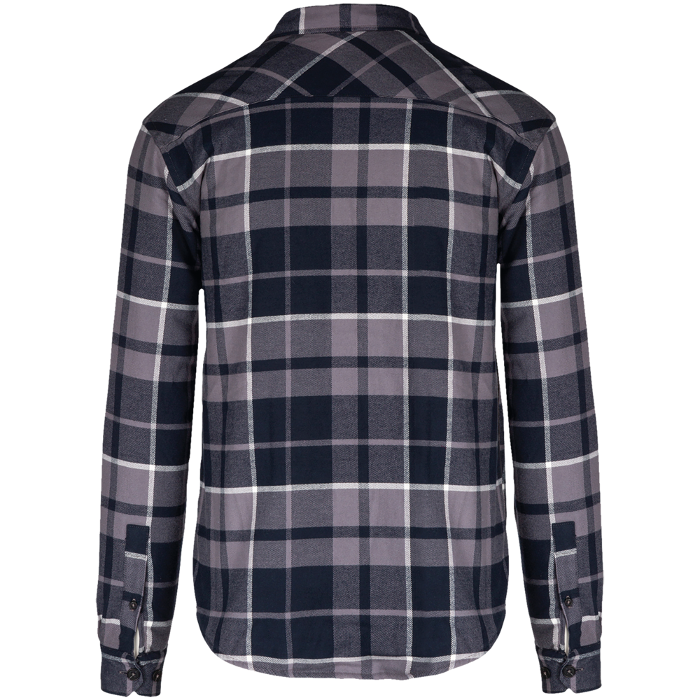 K579 - Geruit overshirt met sherpavoering