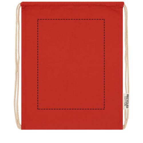 Oregon tas met trekkoord van 140 g/m² GRS gerecycled katoen