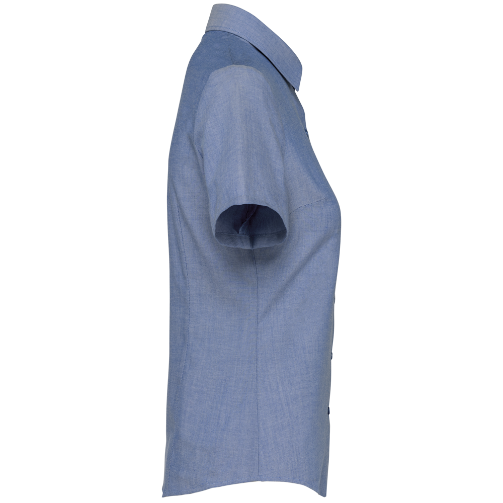 K536C - Dames Oxford blouse korte mouwen