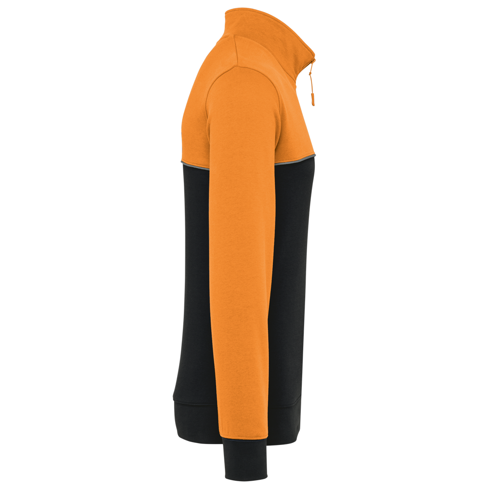 WK404 - Ecologische uniseks sweater met ritskraag