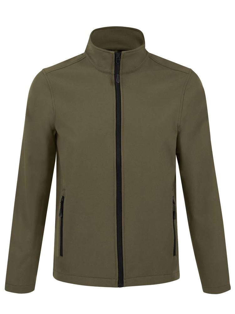BS Visitor softshell jas, 280 gr/m² - Military (PMS 7771C)