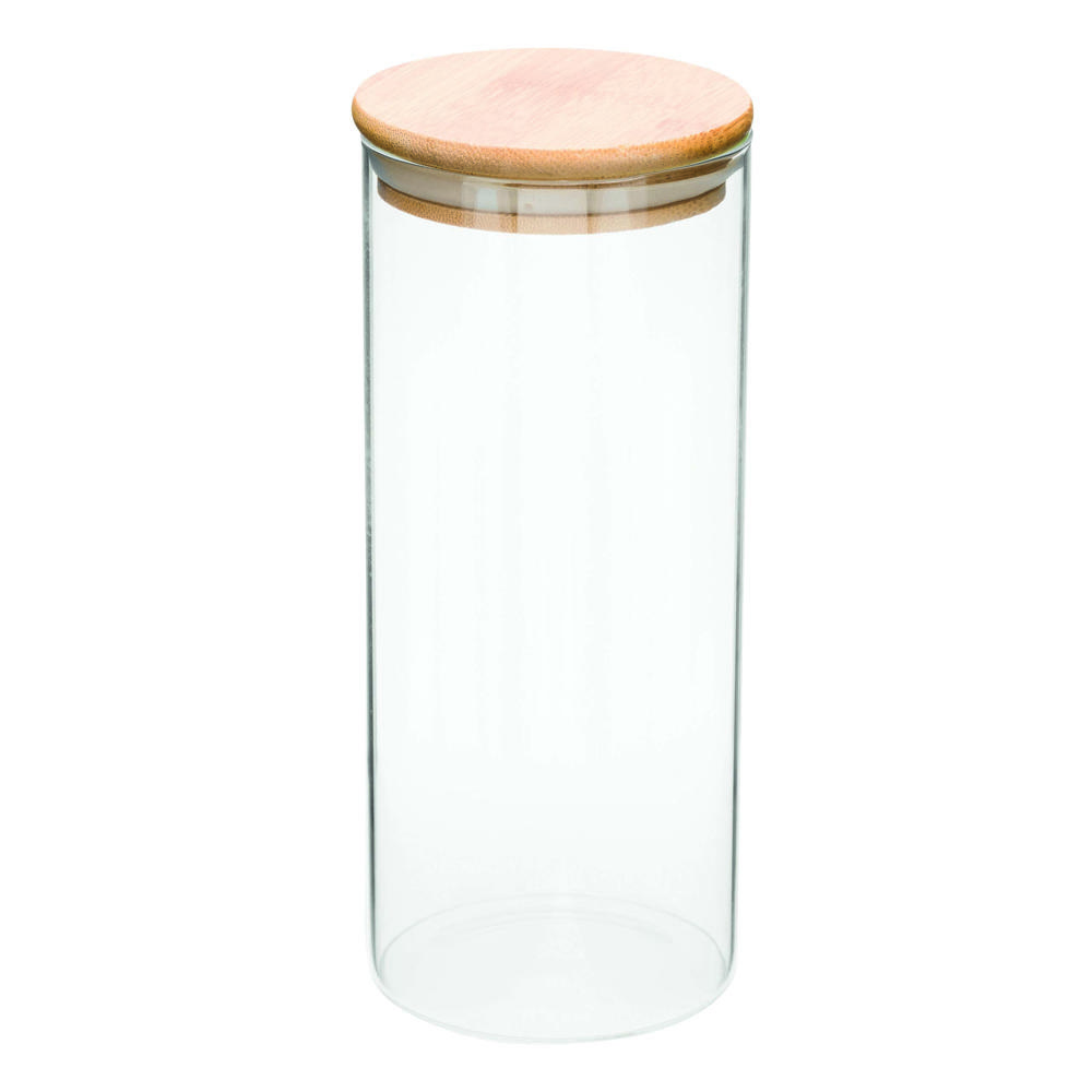 ECO STORAGE L - Glazen voorraadpot, kruiden enz., inhoud ca. 850 ml.