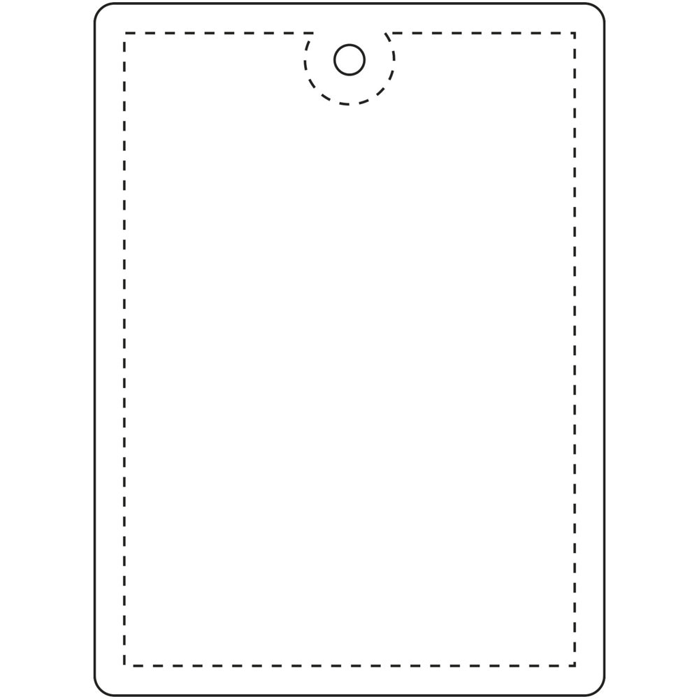 RFX™ H-12 grote rechthoekige reflecterende pvc hanger