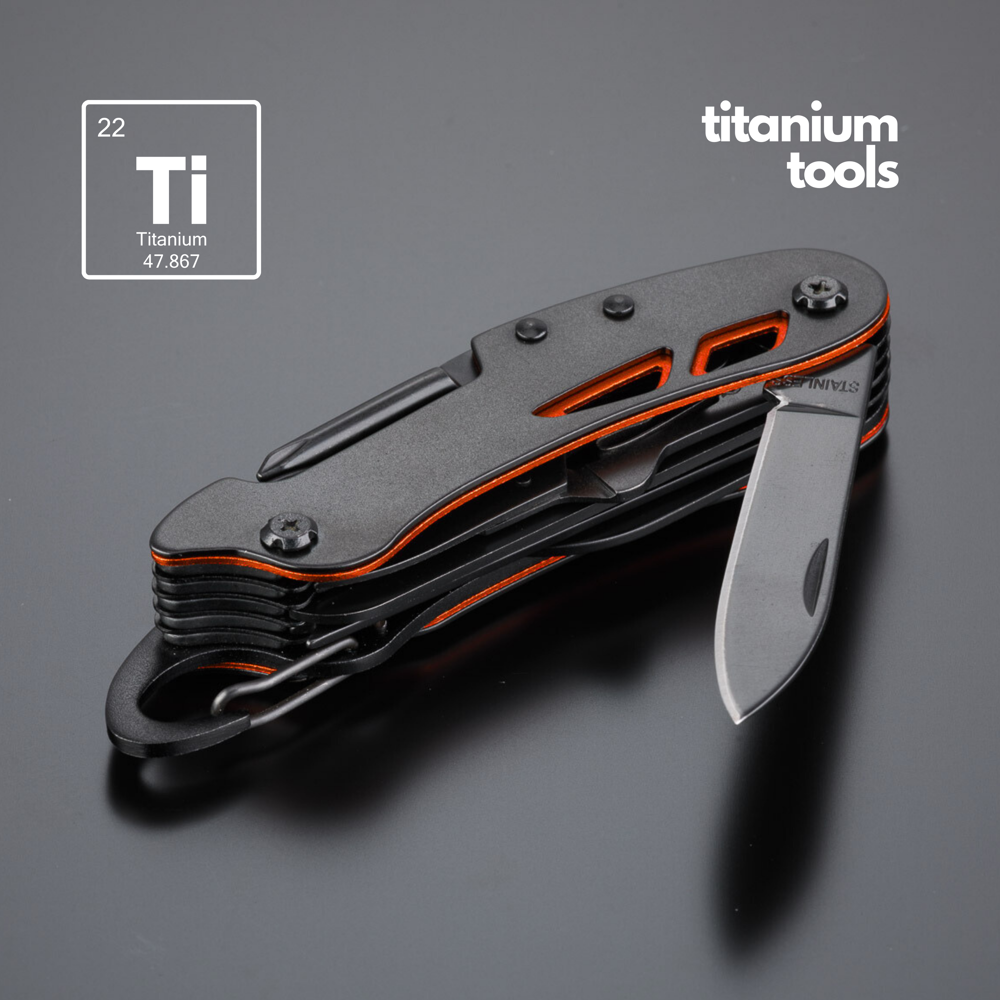 Optima Set II: multitool, zakmes en middelgrote zaklamp