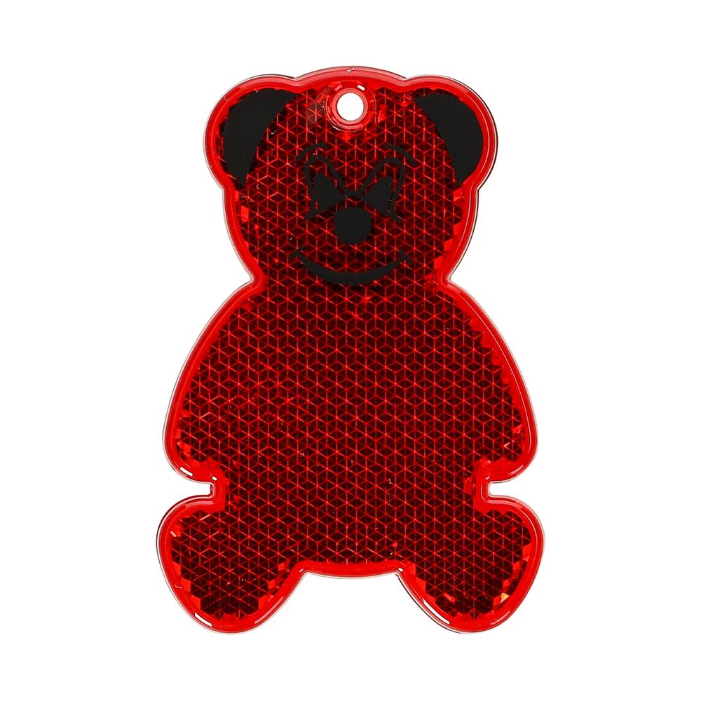 Reflector "Bier" - transparant-rood