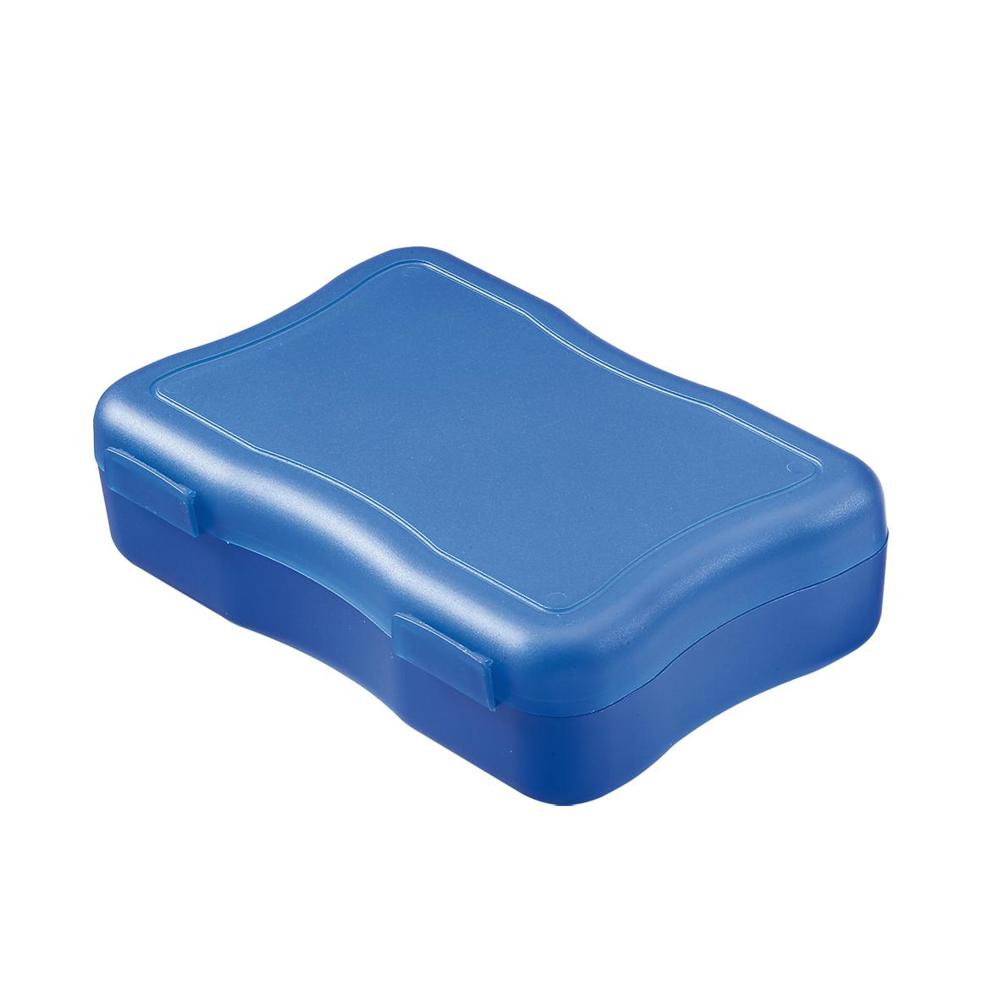 Boterhamdoos "Wave", klein - standaard blauw PP