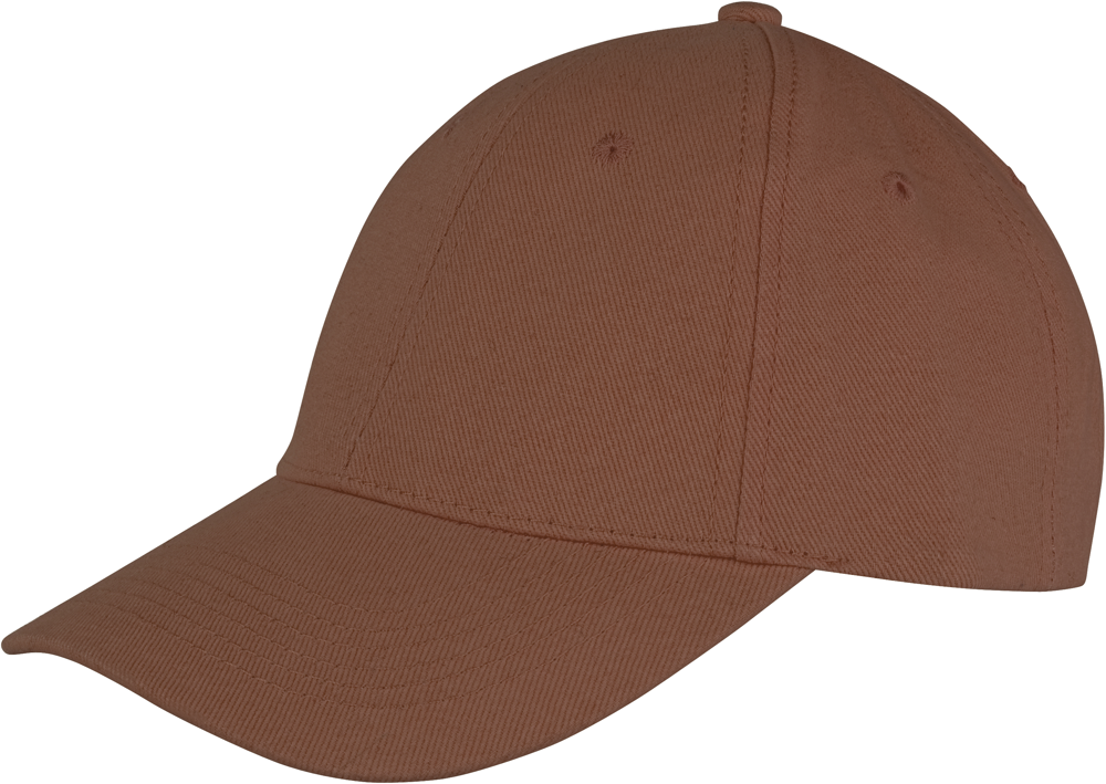 RC081X - Memphis Brushed Cotton Low Profile Cap - Chocolate Brown
