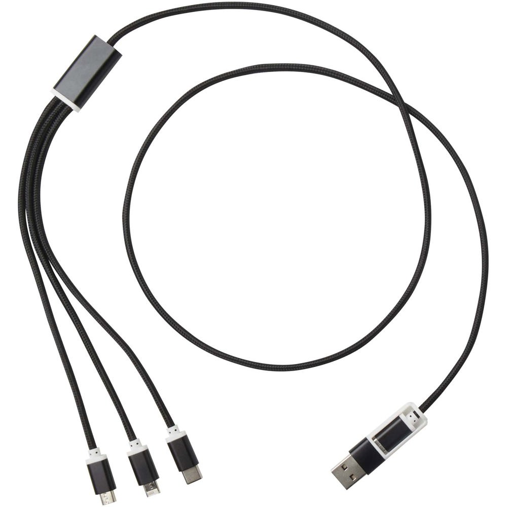 Versatile 5-1 oplaadkabel van gerecycled aluminium