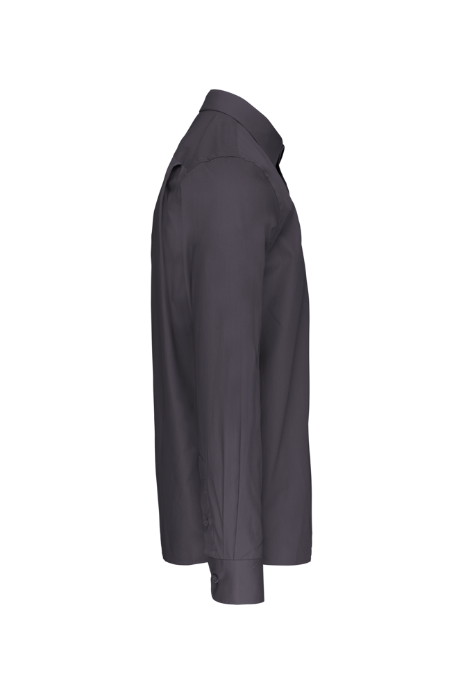 K541C - Heren poplin overhemd lange mouwen