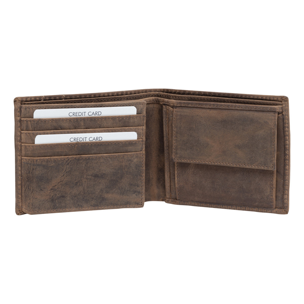WILDERNESS I - Lederen billfold portemonnee