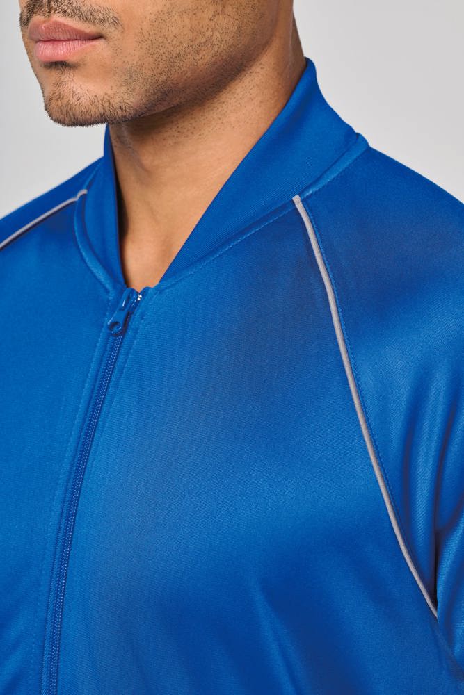 PA384 - Unisex trainingsjas met rits en biesje