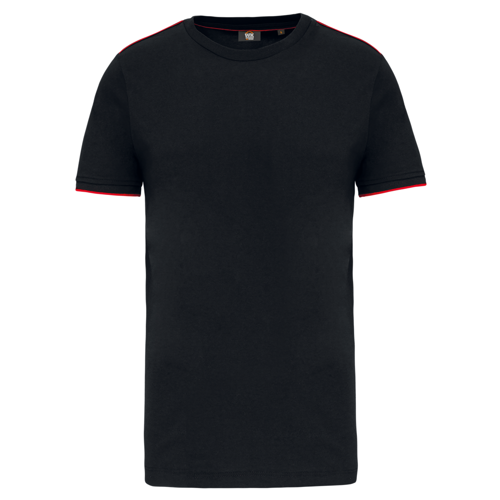 WK3020 - T-shirt Day To Day korte mouwen - Black / Red