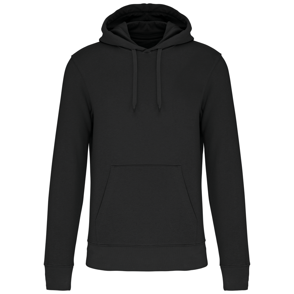 - Ecologische herensweater met capuchon - Black