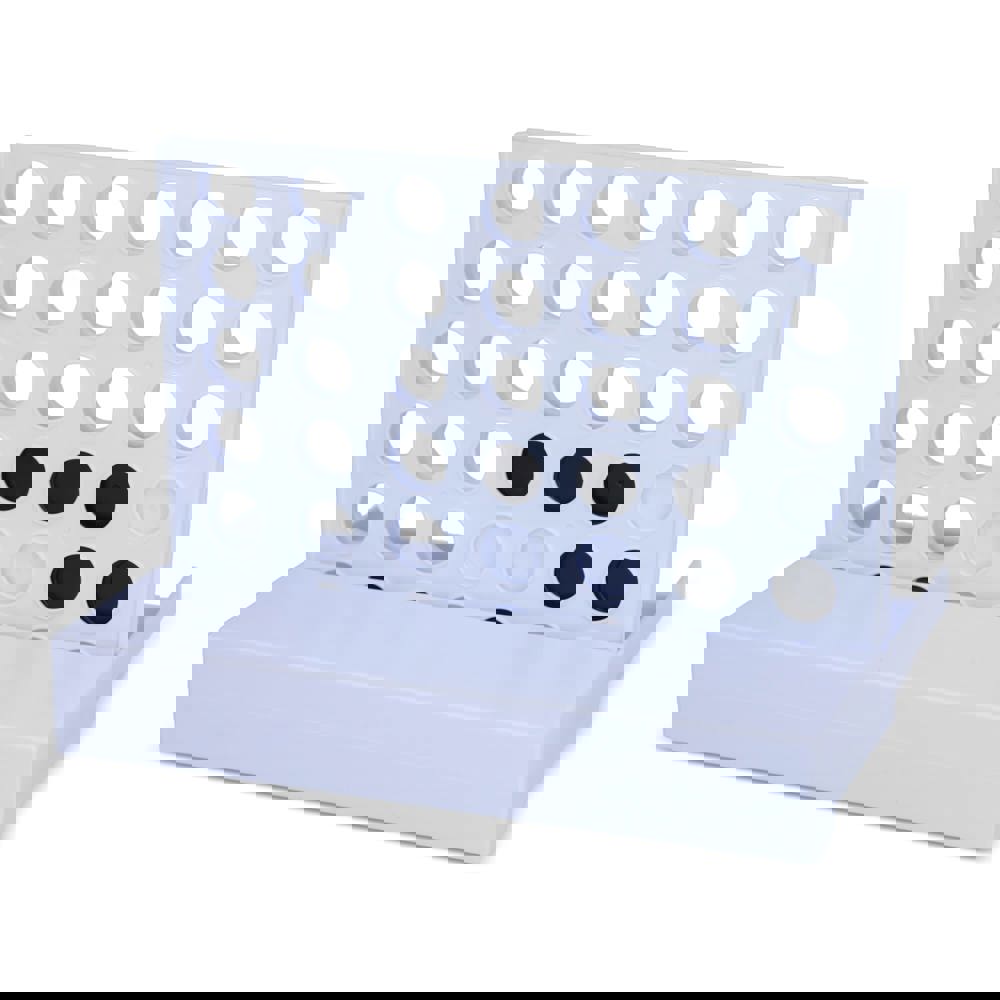 4 op een rij spel van gerecyclede materialen