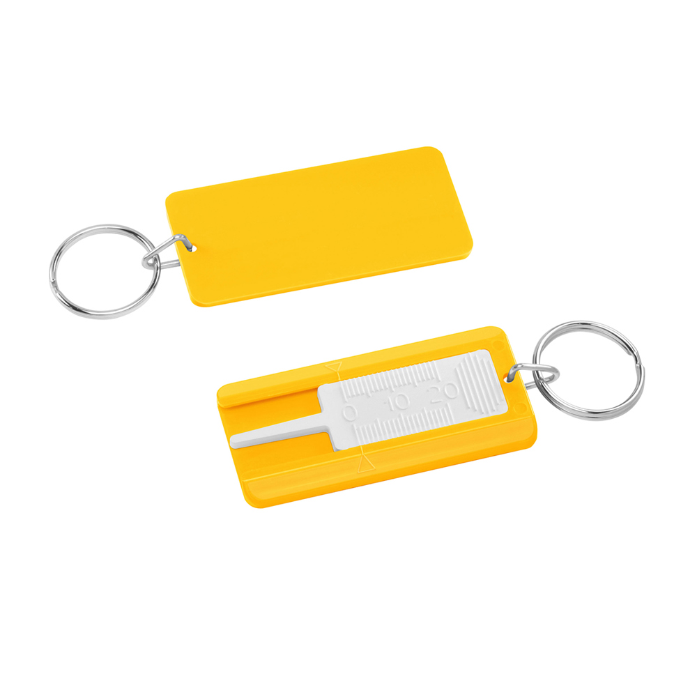 Bandenprofiel dieptemeter - wit/geel