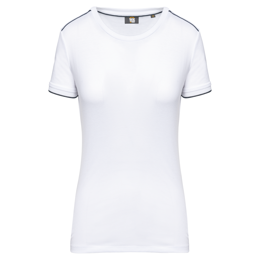 WK3021 - Dames-t-shirt Day To Day korte mouwen - White / Navy