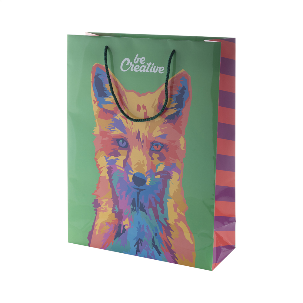 CreaShop L - custom made, papieren winkeltas. groot.