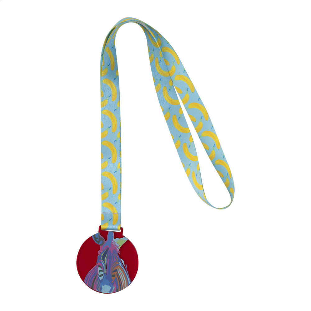 Subdal Colour - custom made medaille - Transparant Rood
