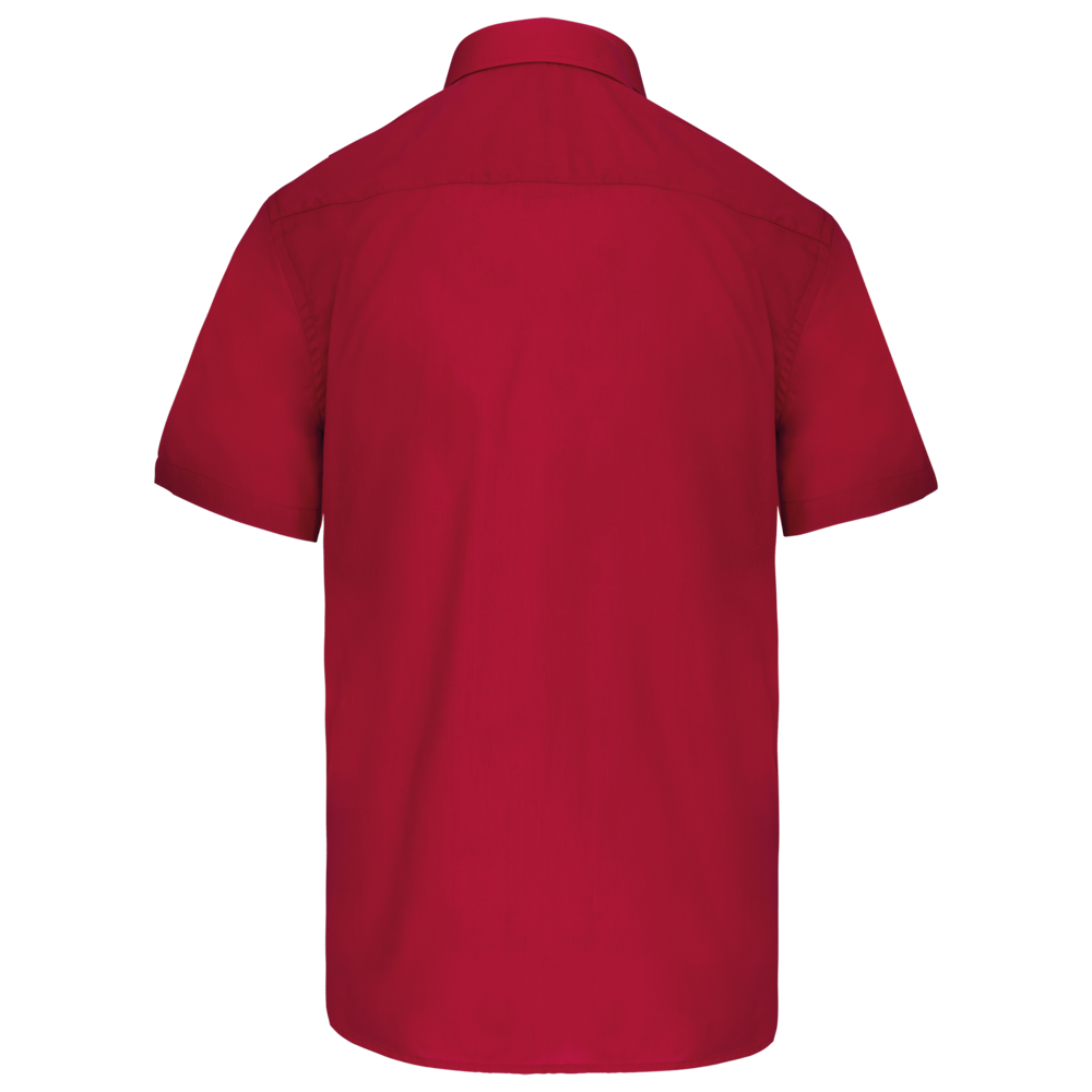 K551C - Overhemd in onderhoudsvriendelijk polykatoen-popeline korte mouwen heren