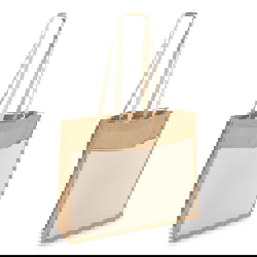 Jute Tote bag OEKO-TEX® 45 x 12 x 35cm 320g/m²