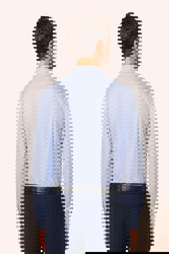 PK504 - Popeline Herenoverhemd met lange mouwen