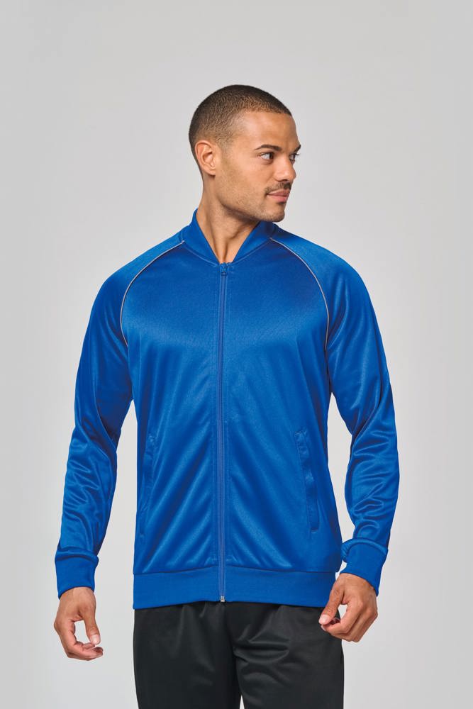 PA384 - Unisex trainingsjas met rits en biesje