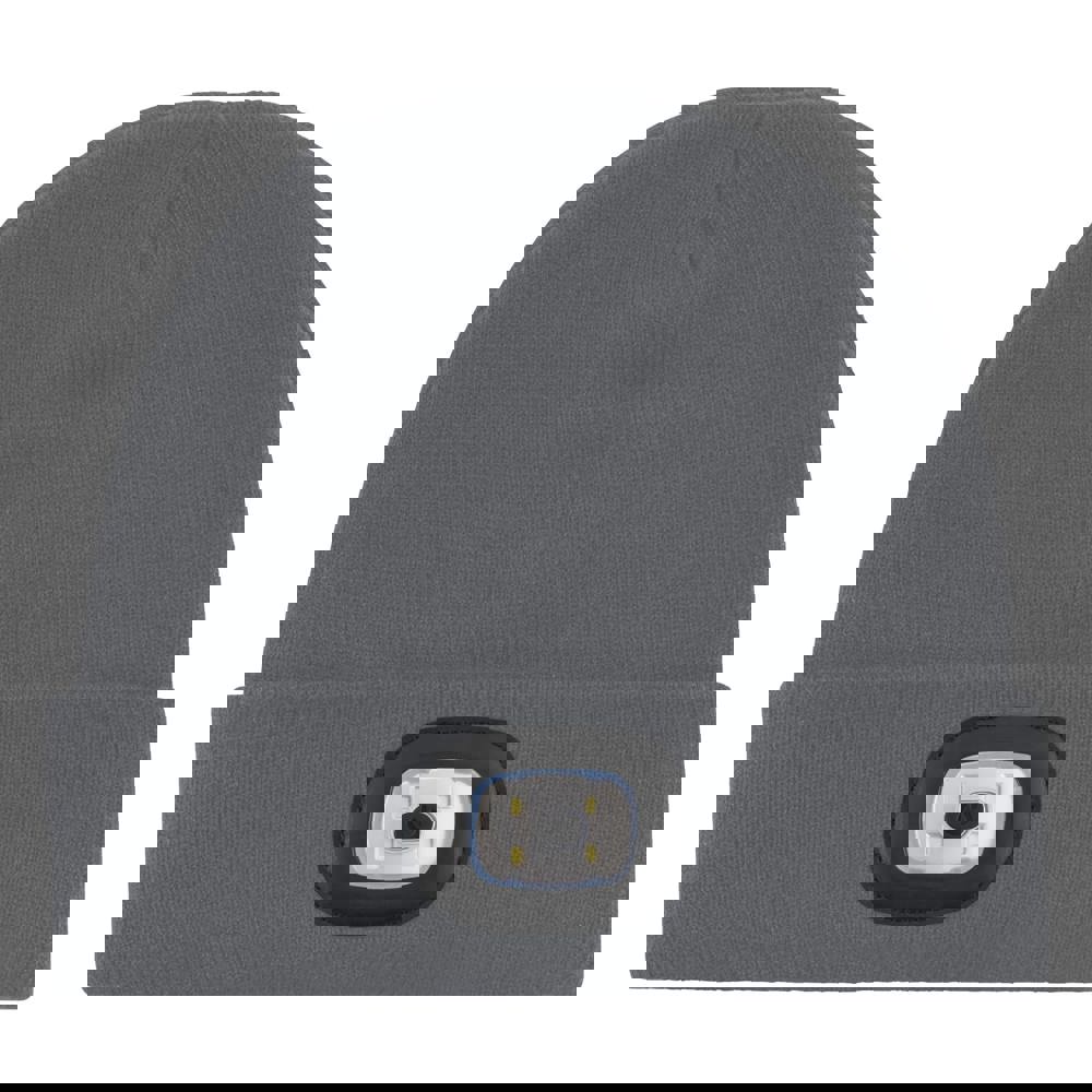 Gebreide muts met ledlamp - Donkergrijs (PMS Cool Grey 11c) / Donkergrijs