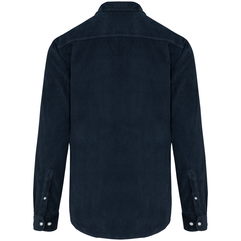 K599 - Heren overhemd met lange mouwen in ribfluweel