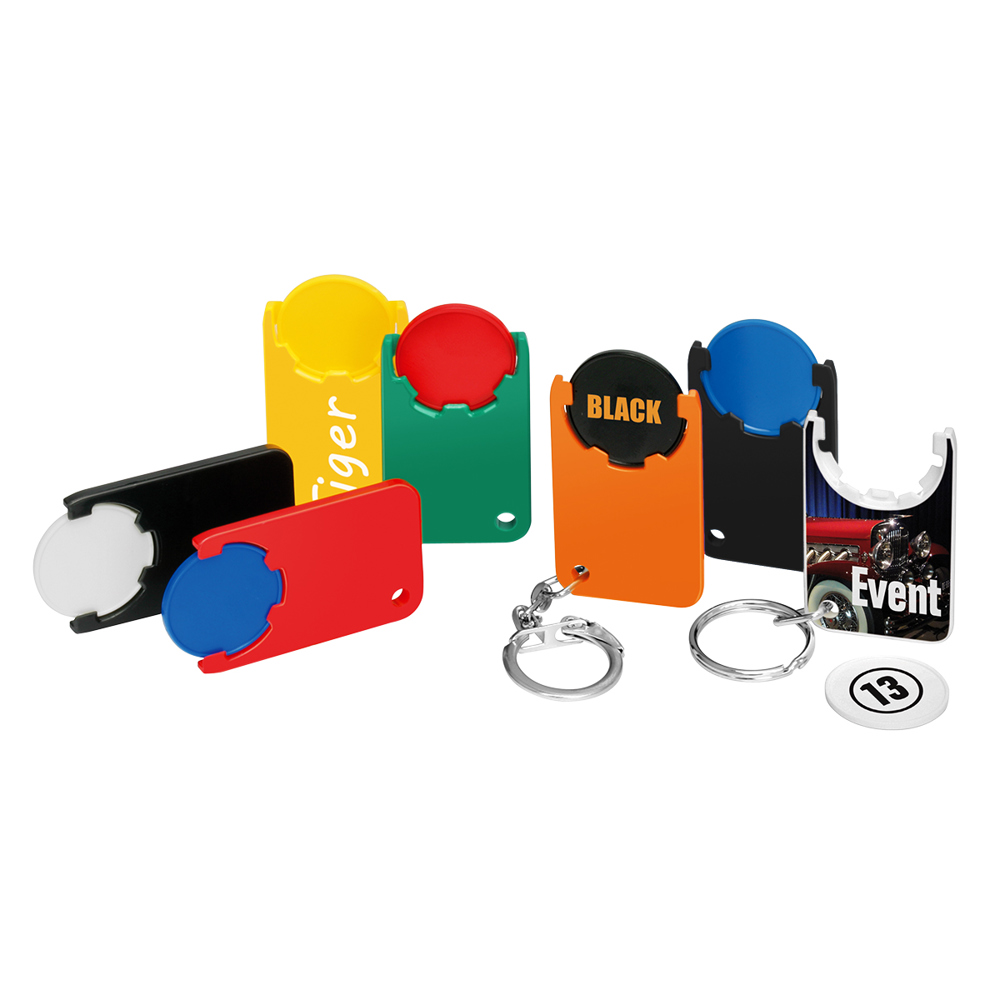 Chiphouder met winkelwagenmuntje 1€ "Beta"